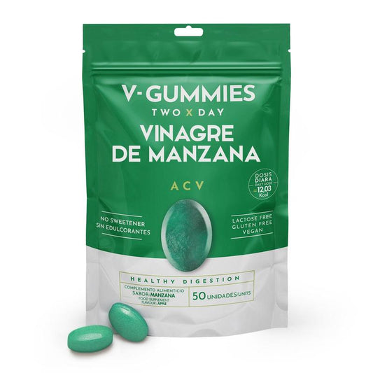 V-Gummies - Vinagre de Manzana - Gominolas para Salud Digestiva 🌿
