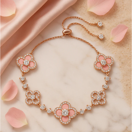 Collar Trébol de Lujo Incrustado – Elegancia y Estilo en Cada Detalle