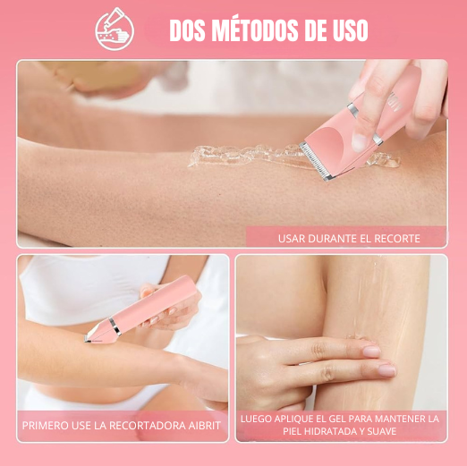 SILKATRIM - Mini afeitadoras eléctricas de doble cabezal - Recortadora de bikini impermeable