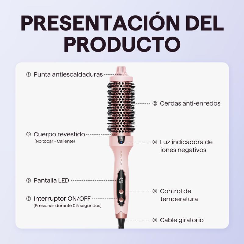 Blowout Boost, Cepillo Térmico de 1.5 Pulgadas con Iones Negativo