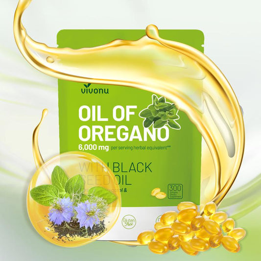 🌿 Cápsulas de Aceite de Orégano + Aceite de Nuez Negra